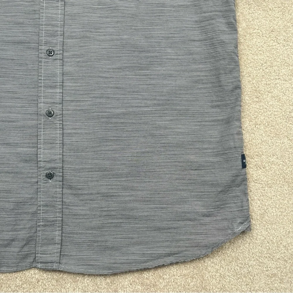 North Face Shirt Adult Extra Large Gray Button Up Hiking Casual Outdoor Men